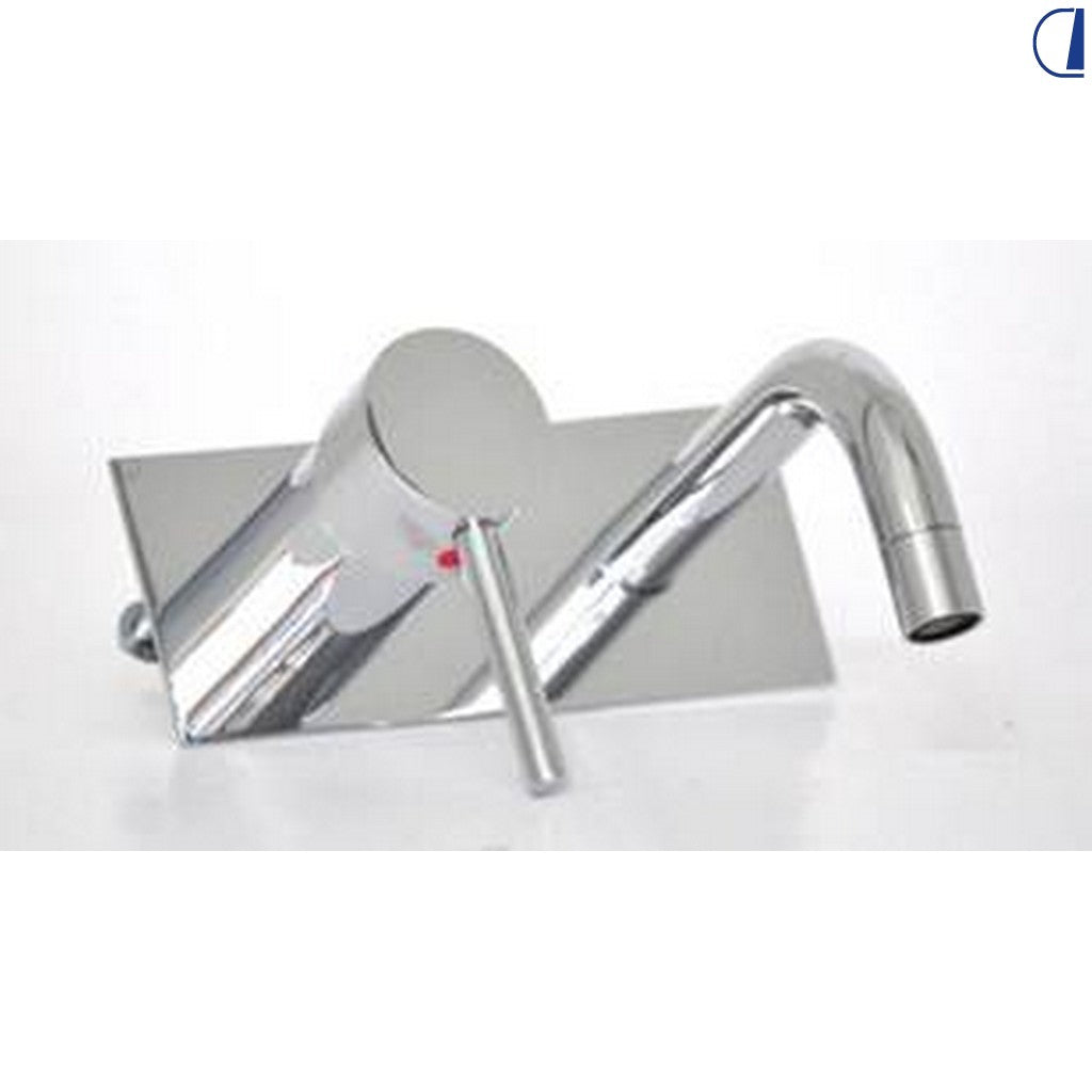 Di-Tec Miscelatore a parete per camper con piastra 160x65 mm