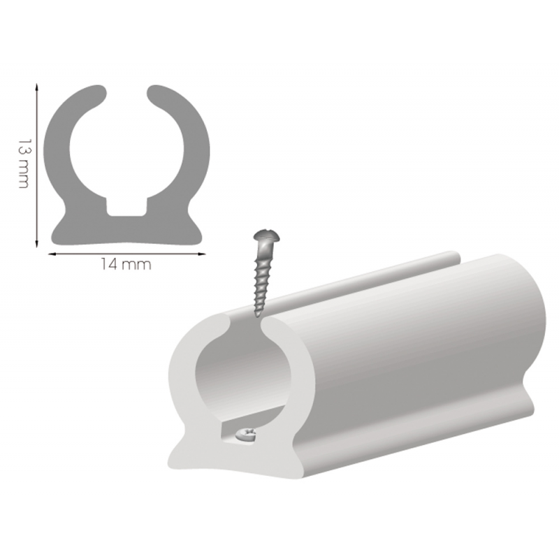 Tessilmare Canalina In Pvc a Relinga Mt 4 140-050-057