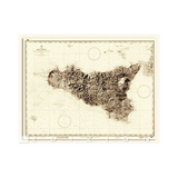 Istituto Idrografico Isola Di Sicilia Storica A15 CARTA NAUTICA
