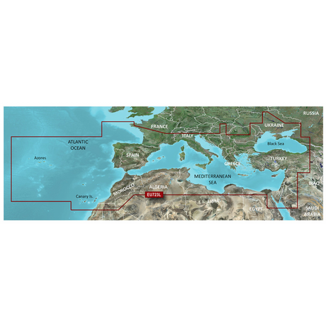 Cartografía Garmin Veu723L Mar Mediter. 010-C1157-00
