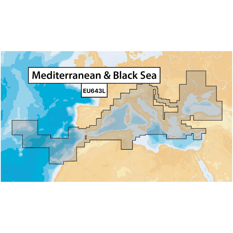 Navionics Cartografia Plus Mar Tirreno e Mediterraneo Cen 010-C1317-30