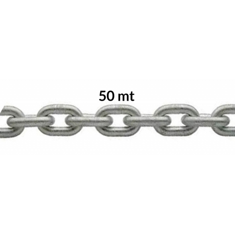 Cadena galvanizada calibrada FNI diámetro 6 mm - Bobina de 50 m C03060CF