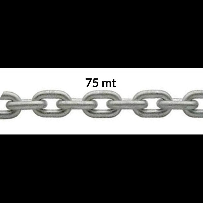FNI-kalibrierte, verzinkte Kette, Durchmesser 6 mm – 75 m Spule C03060CF