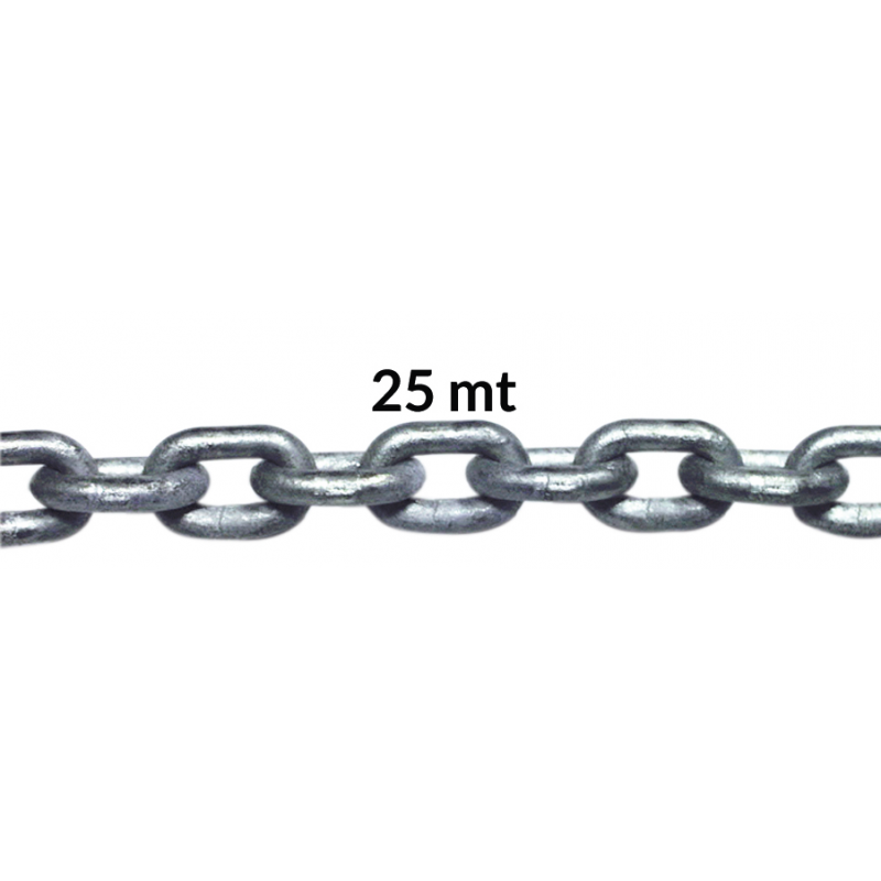 FNI Catena Zincata Genovese Diametro mm 4 - Bobina 25Mt C02040CF