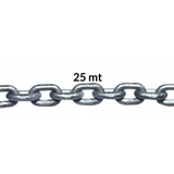 Cadena genovesa galvanizada FNI diámetro 4 mm - Bobina 25Mt C02040CF