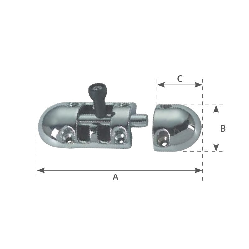Foresti e Suardi Catenaccio Ottone Cromato 177.C