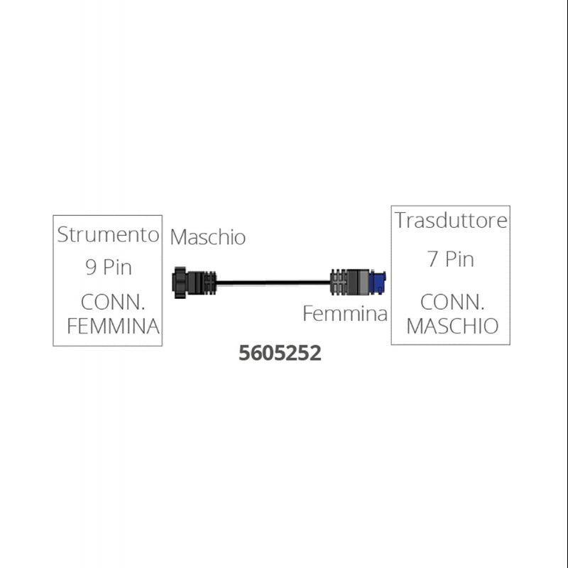 Lowrance 9-poliger Stecker auf 7-polige Buchse Adapterkabel
