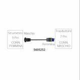 Lowrance 9-Pin Male to 7-Pin Female Adapter Cable
