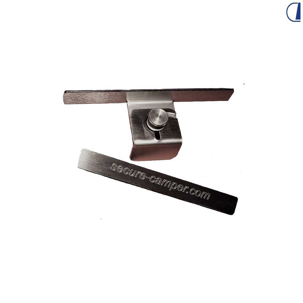 Di-Tec Kit antieffrazione Medium per finestre a compasso camper in acciaio inox