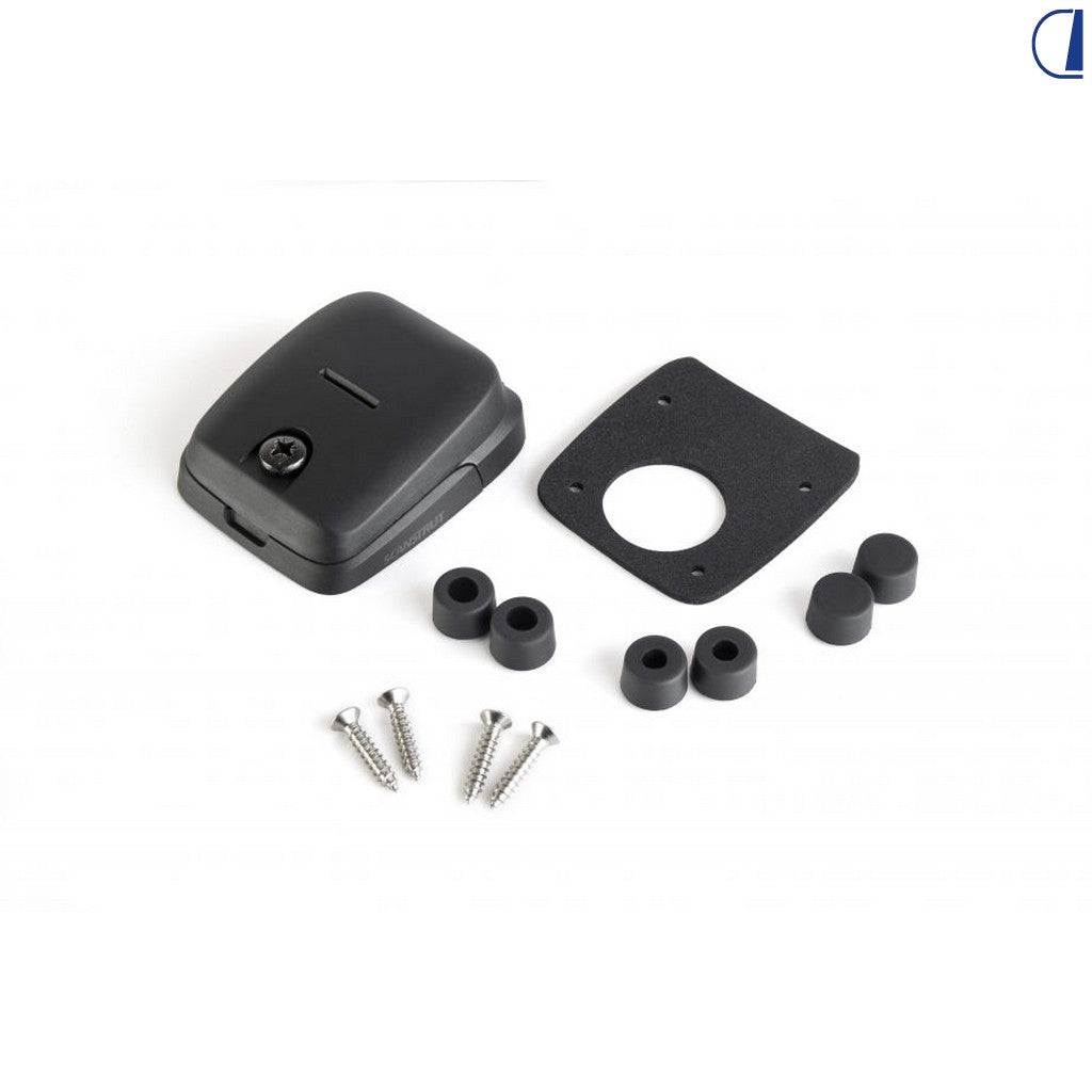 Di-Tec Passacavo doppio profilo ribassato 2 cavi 5-6 mm nero IPX68