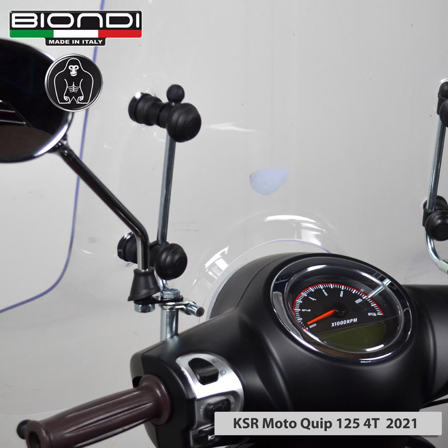 Biondi Kit Attacchi Parabrezza per KSR Quip e Motron Ideo 50/125