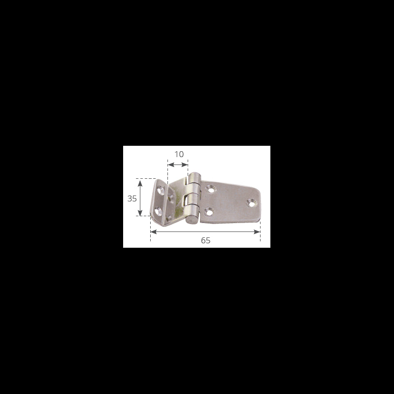 FNI Cerniera Inox a Squadra mm 53X37