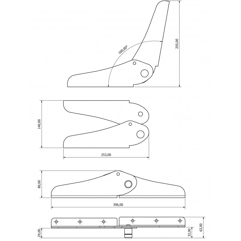 Mavi.Mare Aisi 316 Hinge for Seat 178.06