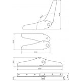 Mavi.Mare Aisi 316 Hinge for Seat 178.06