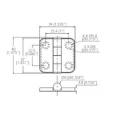 Marine Town Nautica Cerniera Inox 316 con Copertura 9120651