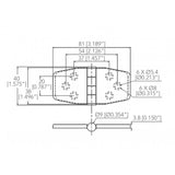 Marine Town Nautica Cerniera Inox 316 con Copertura 9120656