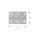 Bisagra de libro de acero inoxidable Olcese Ricci 40 x 40 mm 3384B