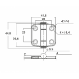 Marine Town Nautica Cerniera Inox 316 con Copertura 0219311
