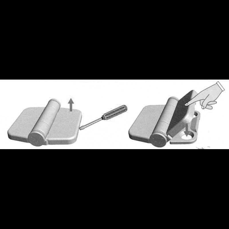 Marine Town Nautica 316 Stainless Steel Hinge with Cover 0319319