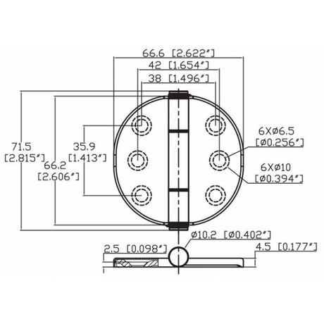 Marine Town Nautica Cerniera Inox 316 con Copertura 0319319