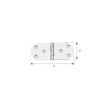 Olcese Ricci Cerniera Inox mm 75 X 20 3382A