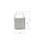 Guidi Cestello Acciaio Inox Diametro mm 57 CE02-A020IE3L