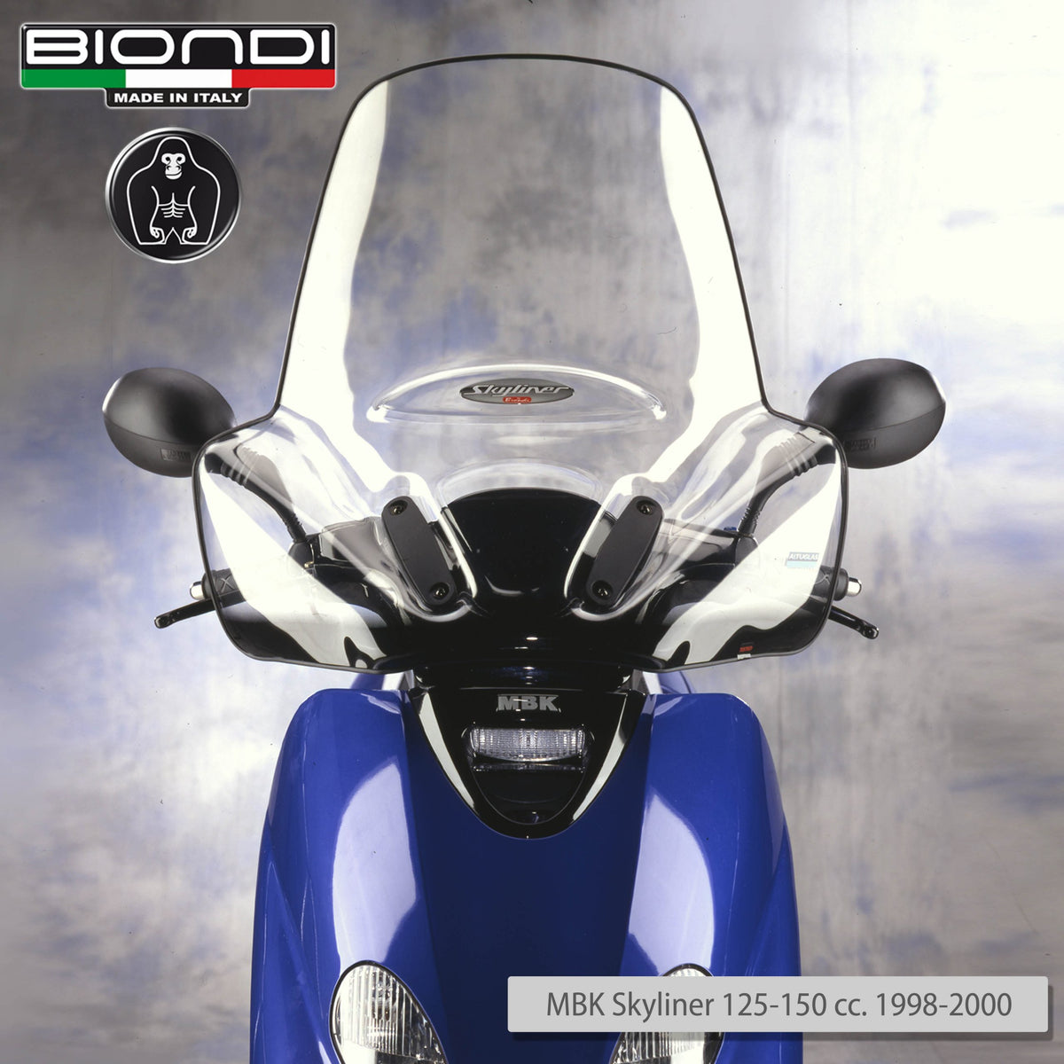 Biondi Club Parabrezza Trasparente MBK Skyliner / Yamaha Majesty 125-150 1998-2000