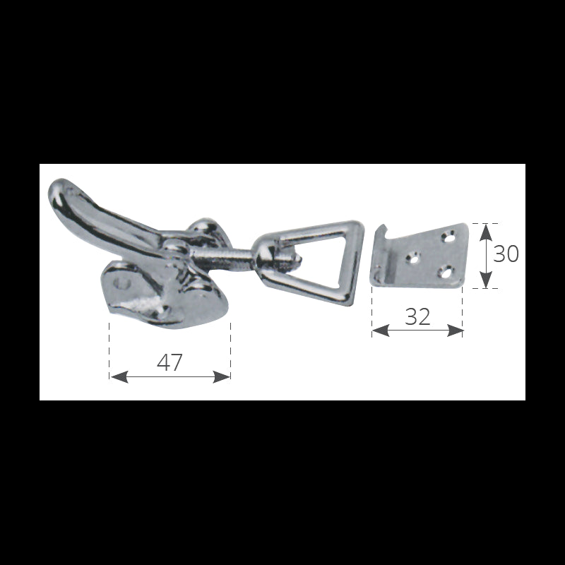 Olcese Ricci Chiusura Regolabile Ottone Cromato 2452