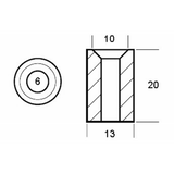 Tecnoseal Zylinder Yamaha 6BT-11325-00 01163