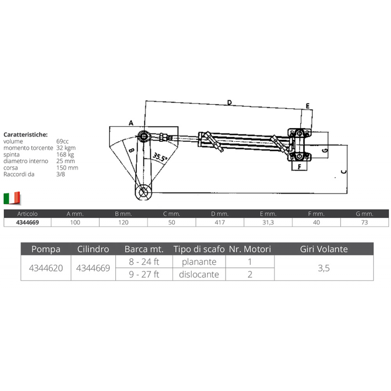 Ultraflex Cilindro Uc69-I 39782E