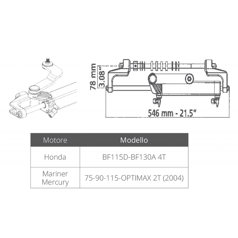 Ultraflex Zylinder UC95-OBF/3 43516F