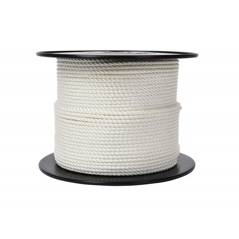 Cuerda trenzada blanca FNI de 8 mm de diámetro y 200 m CGB8