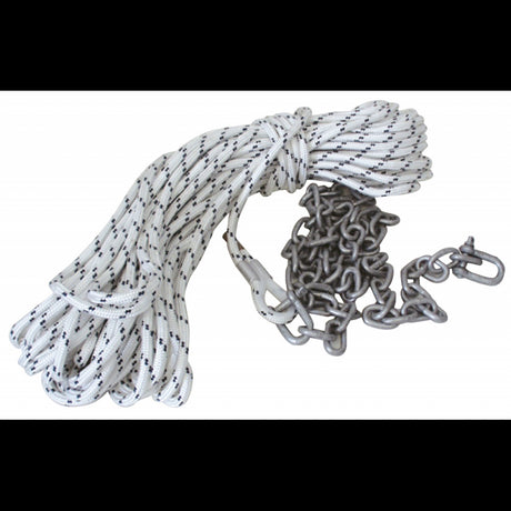 FNI Rope Diameter 8 mm X 30 Mt and Chain Diameter 6 mm X 2 Mt and 2 Shackles Diameter 8