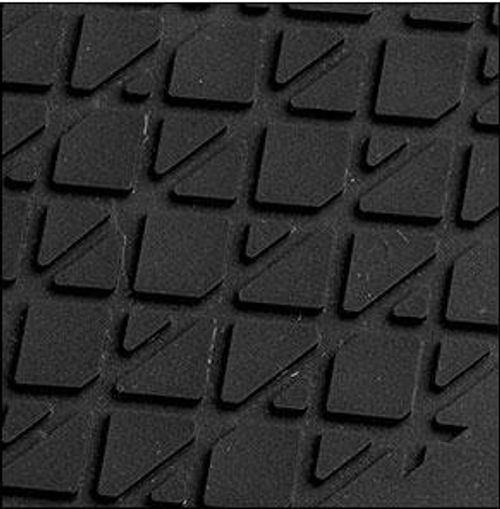 Momo Set 4 tappeti in moquette Sport nero/nero