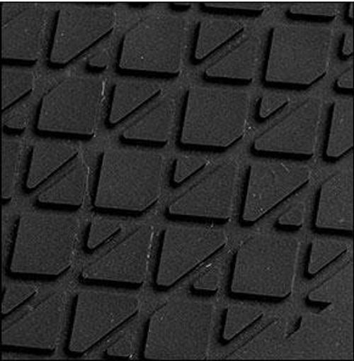 Juego de 4 alfombrillas deportivas Momo color negro/negro