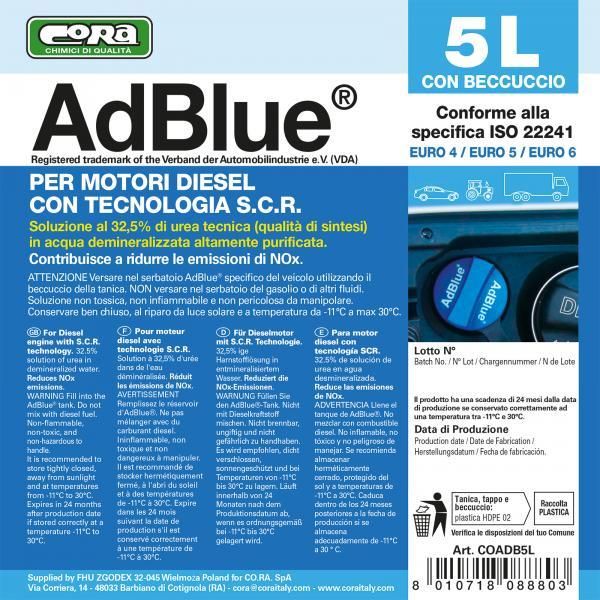 Cora AdBlue tanica 5 l con beccuccio