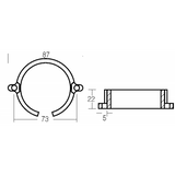 Collar de zinc Tecnoseal Bravo One y Bravo III ME028