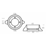 Enrico Polipodio Sea Drive 110 Collar de zinc 00705 Ánodos Volvo Penta