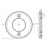 Enrico Polipodio Collar 250/270/275 Hp 00702 Ánodos Volvo Penta