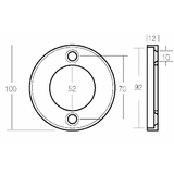 Enrico Polipodio Collare Piede 100 Hp 00700 Anodi Volvo Penta