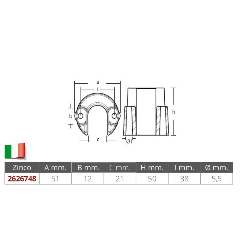 Tecnoseal Kragen für Trim Yanmar 01393-1