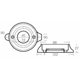 Enrico Polipodio Sea Drive 120 Collar de zinc VP011 Ánodos Volvo Penta