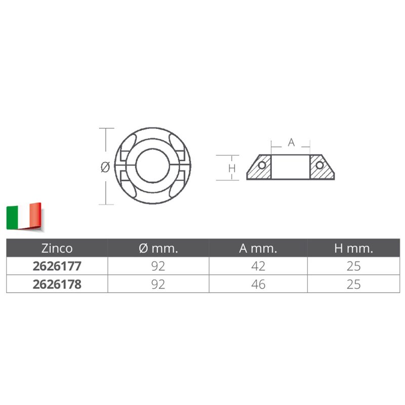Enrico Polipodio Collare Max Prop Diametro Foro mm 42 00484