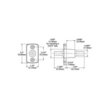 Conector pasante Blue Sea Diámetro M8 Negro 2201-BSS