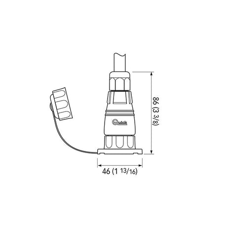 Quick Connector Hypertac 3 Contacts FC7103000000A00