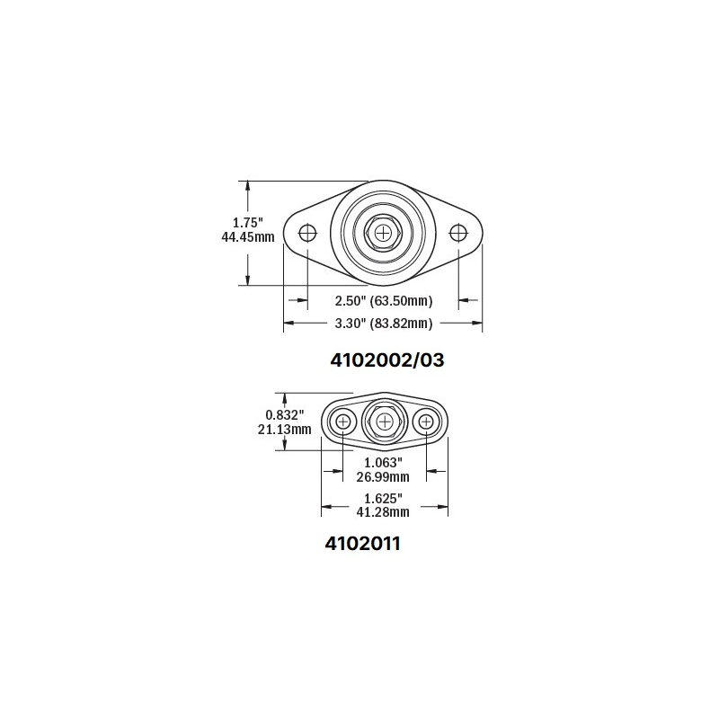 Conector de alto amperaje Blue Sea, diámetro M8 2002-BSS
