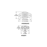 Conector de alto amperaje Blue Sea, diámetro M8 2002-BSS