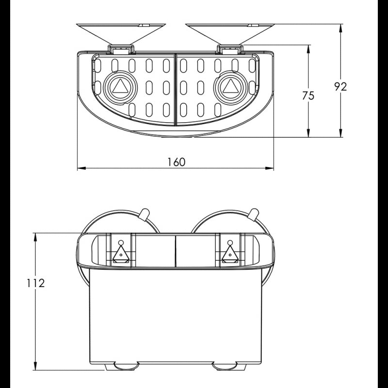 FNI Portabicchiere mm 160X112X92 C12242