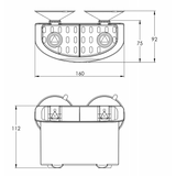 Portavasos FNI mm 160X112X92 C12242