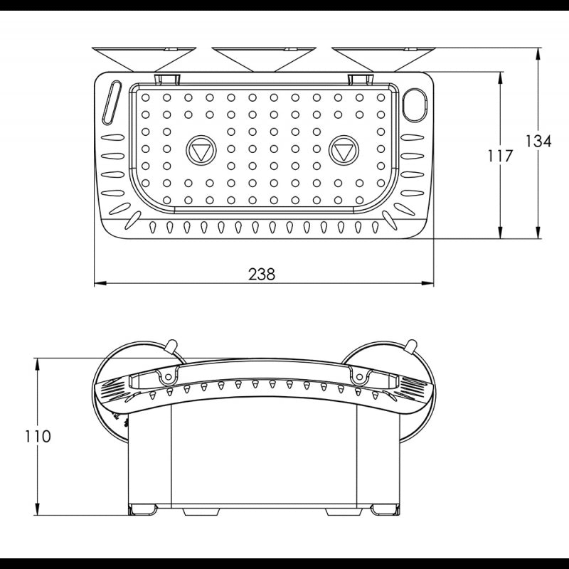 FNI Portabicchiere mm 238X110X134 C12241